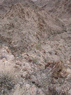 Descent canyon is steep at first
