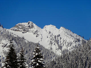 Lundin Pk on a bluebird day at Snoqualmie Pass.