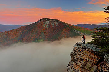 North Fork Mountain: Above the fog