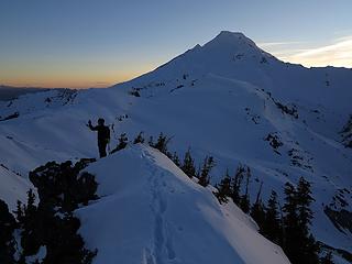 Eric on the summit at sunset