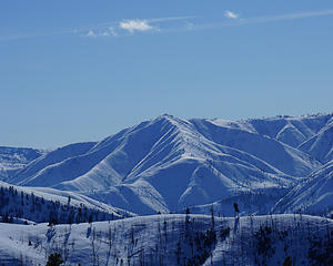 Keystone from the NW. The East side is melted out up to the ridge.