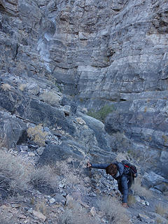 Lost Burro Canyon dryfall bypass