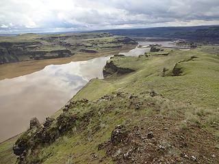 Water has backed up into the channel of the Palouse River since the construction of the Lower Monumental Dam. This area was noted by Lewis and Clark when they passed through here.