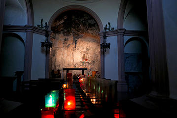 196. Santa Cova monastery interior
