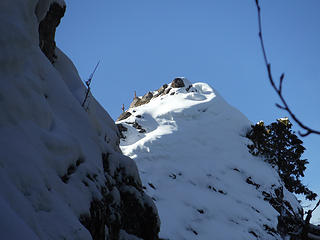 The knife edge up to the fire lookout site (can't make it up today).