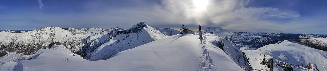 Blastzone Butte summit panorama