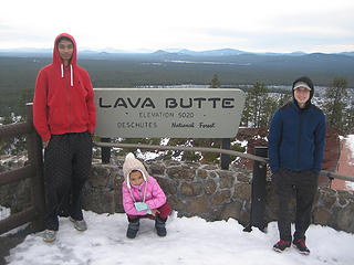 Ryan, Sahale and Jayden at the top