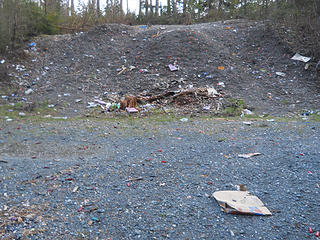 Target shooting garbage dump, road to Shaw Lake 4/3/17
