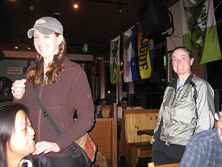 Colleen and Dani at the Issaquah Brew Pub.