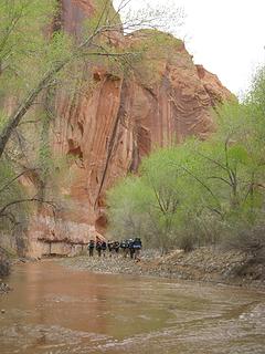 Conga Line on the way out of Coyote Gulch