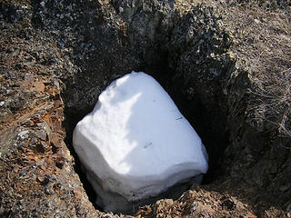 Snow in the hole