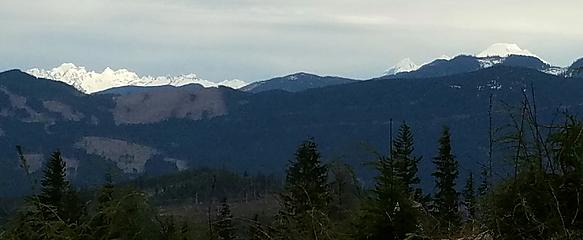 Twin Sisters and Mt Baker