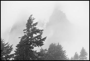 Pilchuck in the clouds