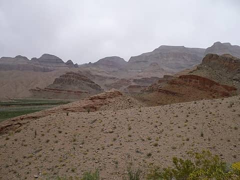west end/beginning of the Grand Canyon
