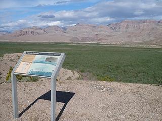 sign at Pearce Ferry parking area, Lake Mead National Recreation Area, Arizona