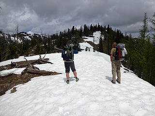 The summit ridge of Milton.