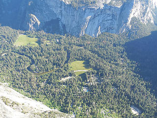 Yosemite Valley far below