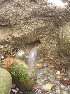 This rock sprung a leak!