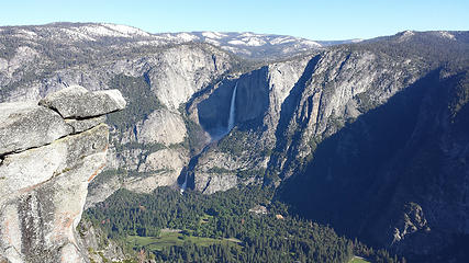 Yosemite Falls as seen from Glacier Pt.