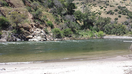 Beach @ our campground along the Merced River