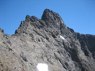 the final ridge to the summit