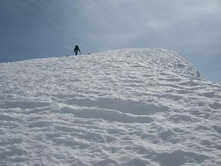 Andy nearing the false summit