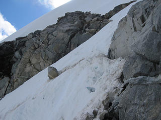 Rotten Snow/Moat to South Face