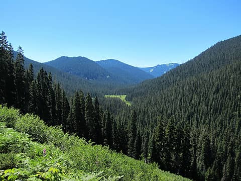 PCT views down to Rapid River