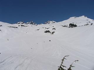 The stream basin leading to the upper Railroad Grade (from ~4600 ft)