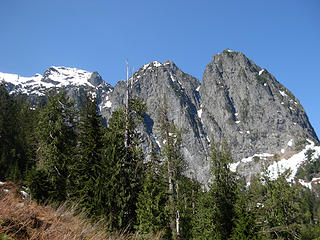 Mount Index, as seen from the Lake Serene Trail.
