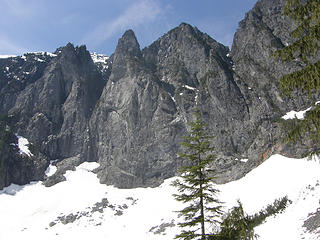 Mt Index from Lake Serene Lunch rock.
