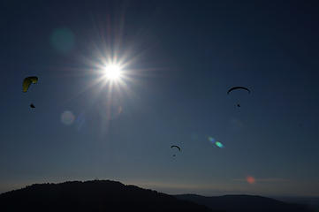 Paragliders at Poo Poo Point