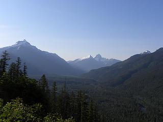 Mt Pugh and Sloan Peak from a spur on Gold Mountain near Darrington
