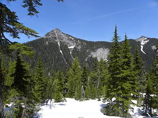 looking northeast from west of Squire Creek Pass, Boulder River Wilderness.