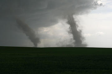 Tornados in Eastern Washington. June 6, 2009 near Wilbur, Washington.