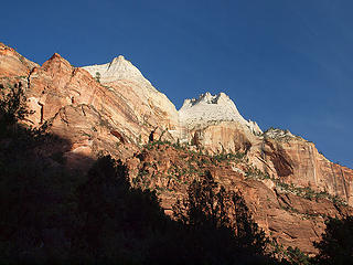Cathedral Mountain (I Think) From Angel's Landing Trailhead