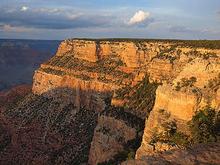 South Rim of Grand Canyon from El Tovar Viewpoint