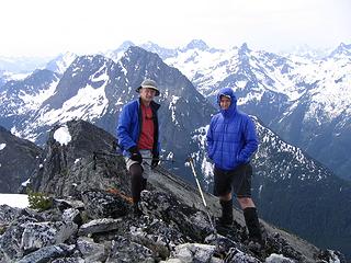 Tom and his Dad on the summit