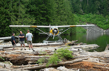 Lk Isabelle Clean Up - Kenmore Air guys and plane
