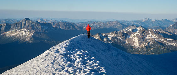 Glacier Peak summit rim panorama