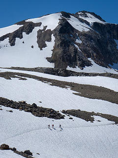 Another group hiking through the White Chuck Glacier Basin