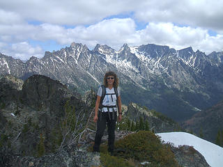 Enchantments behind Elle, from Bill