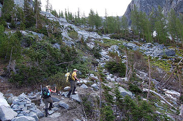 Back on the 'trail' to Aasgard Pass