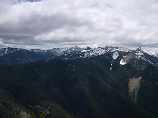 Peaks to the south