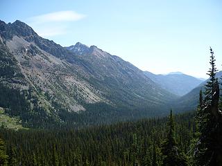 Robinson Creek valley from Trail 478 A.  Pasayten Wilderness, Washington.