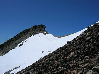 Monument's upper snowfield