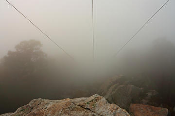 1- Power-lines descending into the fog