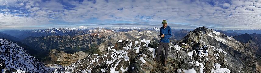 Seven Fingered Jack summit panorama