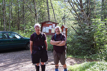 Terry and Chip at the trailhead