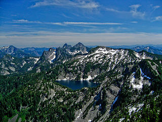 Alpine Lakes view - Roosevelt, Chair, Kaleetan, Caroline Lake